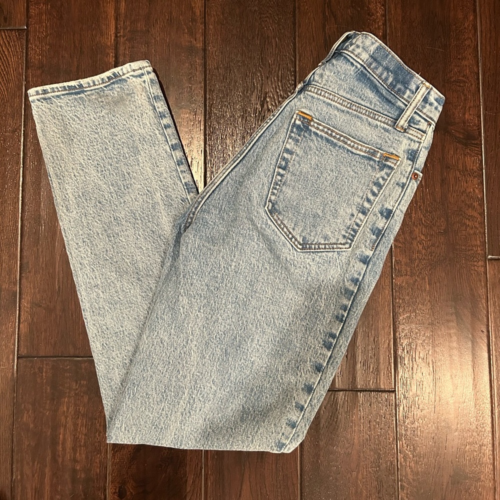 ABERCROMBIE curve love 90’s straight ultra high rise jean